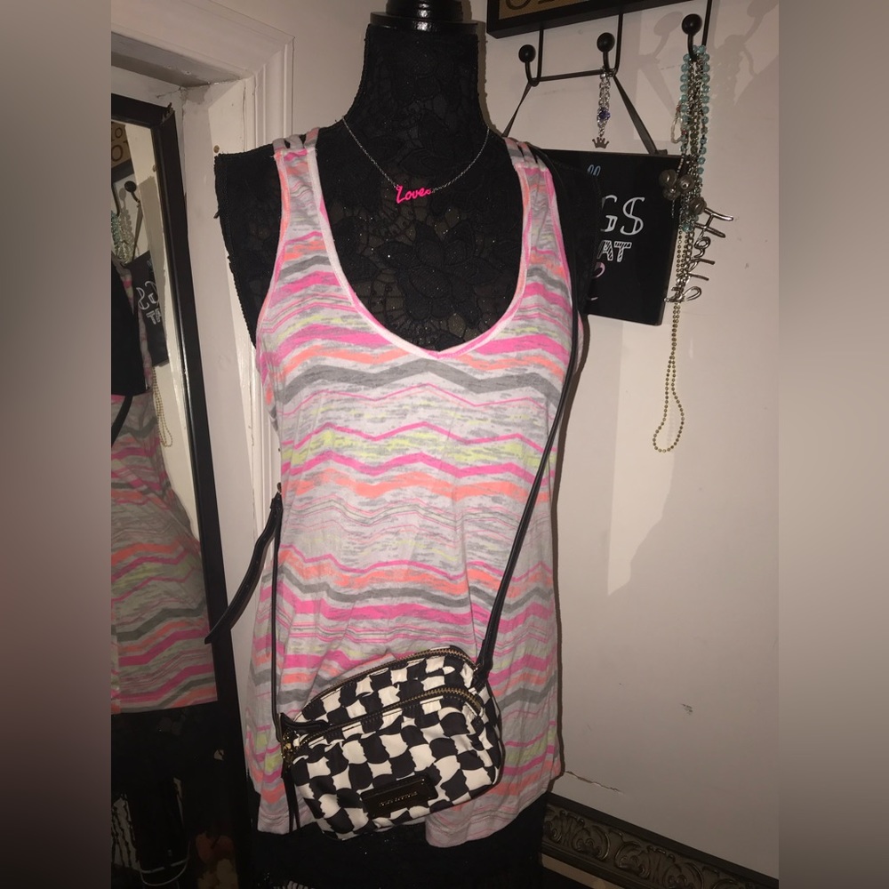 Juicy couture Black & white checker pattern, can be worn over the shoulder/waist